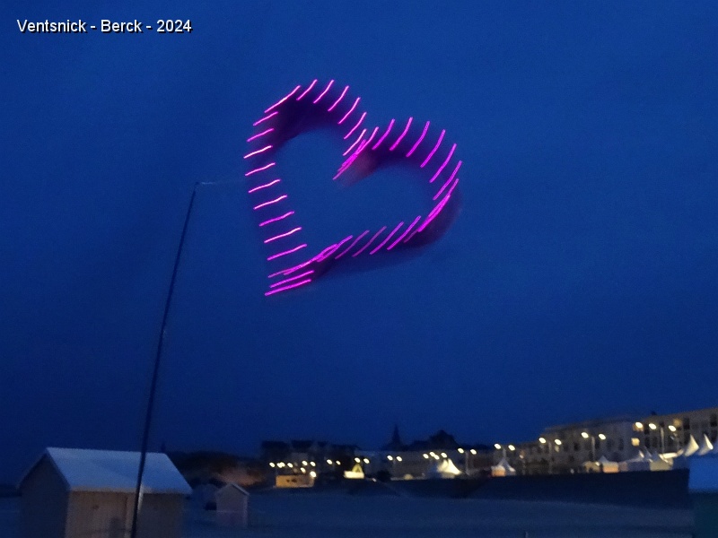 DSC04264.JPG - Un vol de nuit et illumination des jardins est expérimenté. Ici un coeur d'hervè Gaudefroy, ...