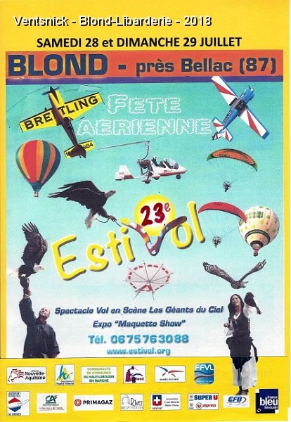 Affiche-2018.jpg - 23ième édition d'EstiVol à Blond-Libarderie, une fête aérienne où sont présents des cerfs-volants mais pas seulement !