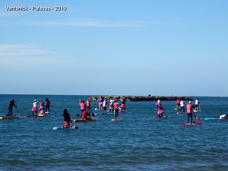 DSC03582.JPG - ... et activité sportive vont de pair ! En fait il s'agit d'une Rando Stand Up Paddle contre le cancer du sein !