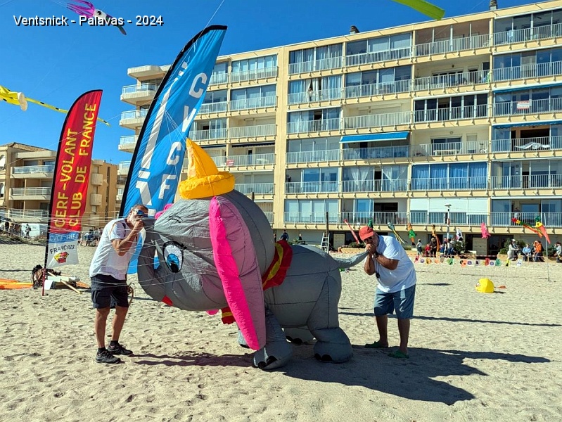 Elephant.jpg - La réponse en image !  Les gonfleurs : Emmanuel Dejager et Bruno Claes ! (Photo de Véronique Dejager")