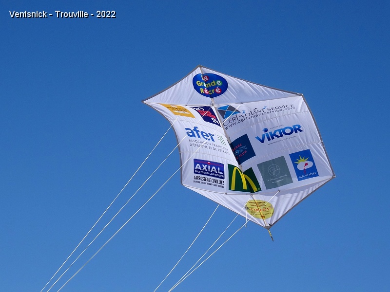 DSC08469.JPG - Le Rokkaku couvert des logos des sponsors de la manifestation prend les airs.